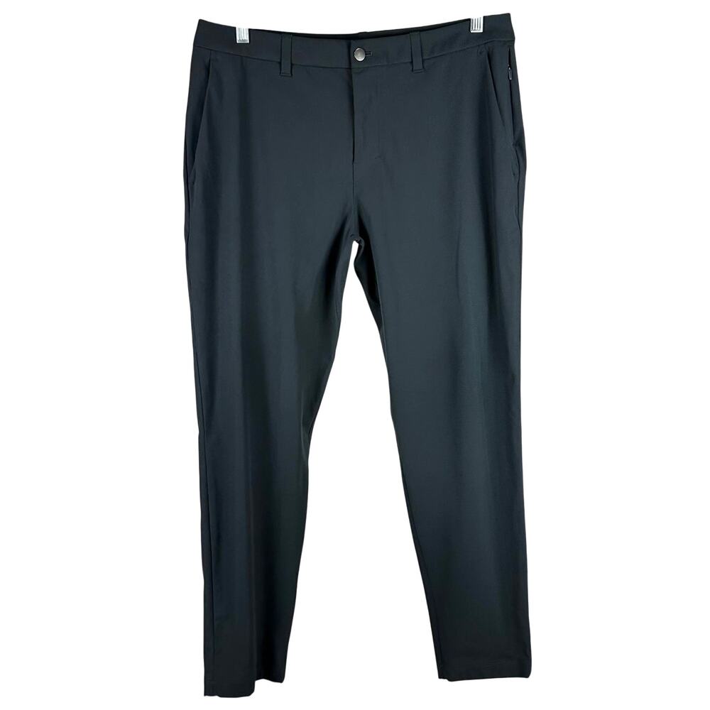 Lululemon ABC Slim-Fit Trouser Warpstreme Black Men's Size 35 x 30 EUC
